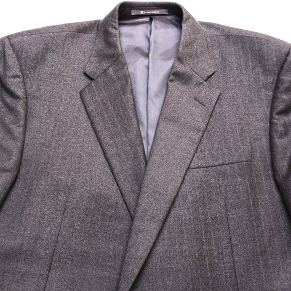 Hickey Freeman Gray Worsted Wool Blazer 46R Madison Fit Classic USA Made